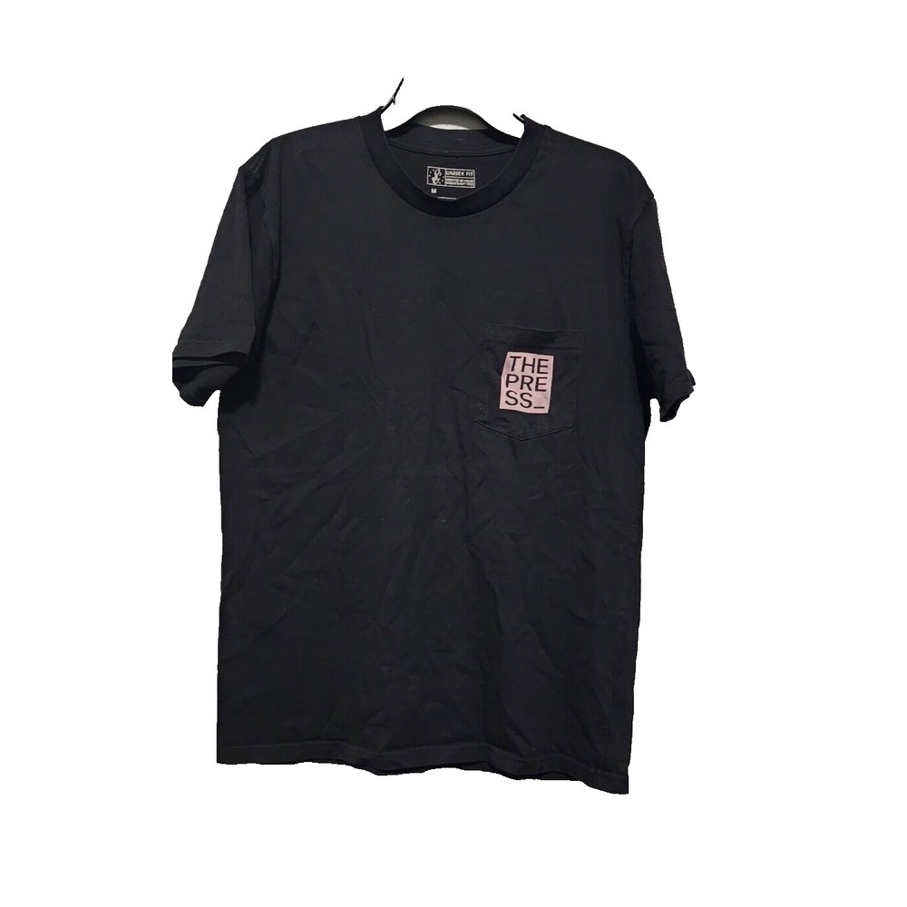 Unisex Fit The Press Black T Shirt‎ Short Sleeve Size M Unisex Fit